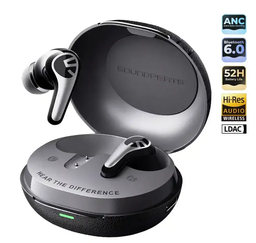 Écouteurs Sans Fil  C30, Hi-res Audio, Anc Hybride -52 Db, Bluetooth 6.0, Jusqu’à 52 H D’autonomie - Image 1 of 4