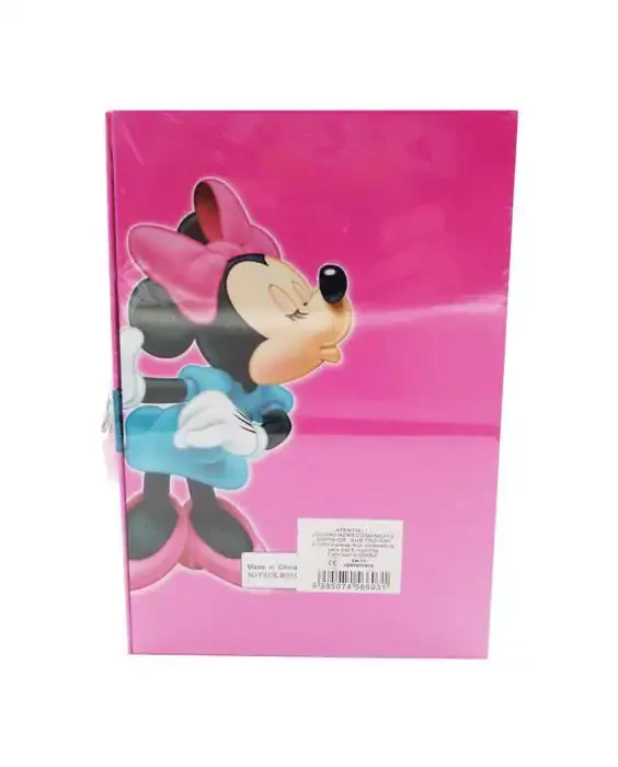 Journal Avec Clé Secrète Pour Enfants, Cadeau Pour Filles, Bijoux Disney Minnie Mouse - Image 1 of 4