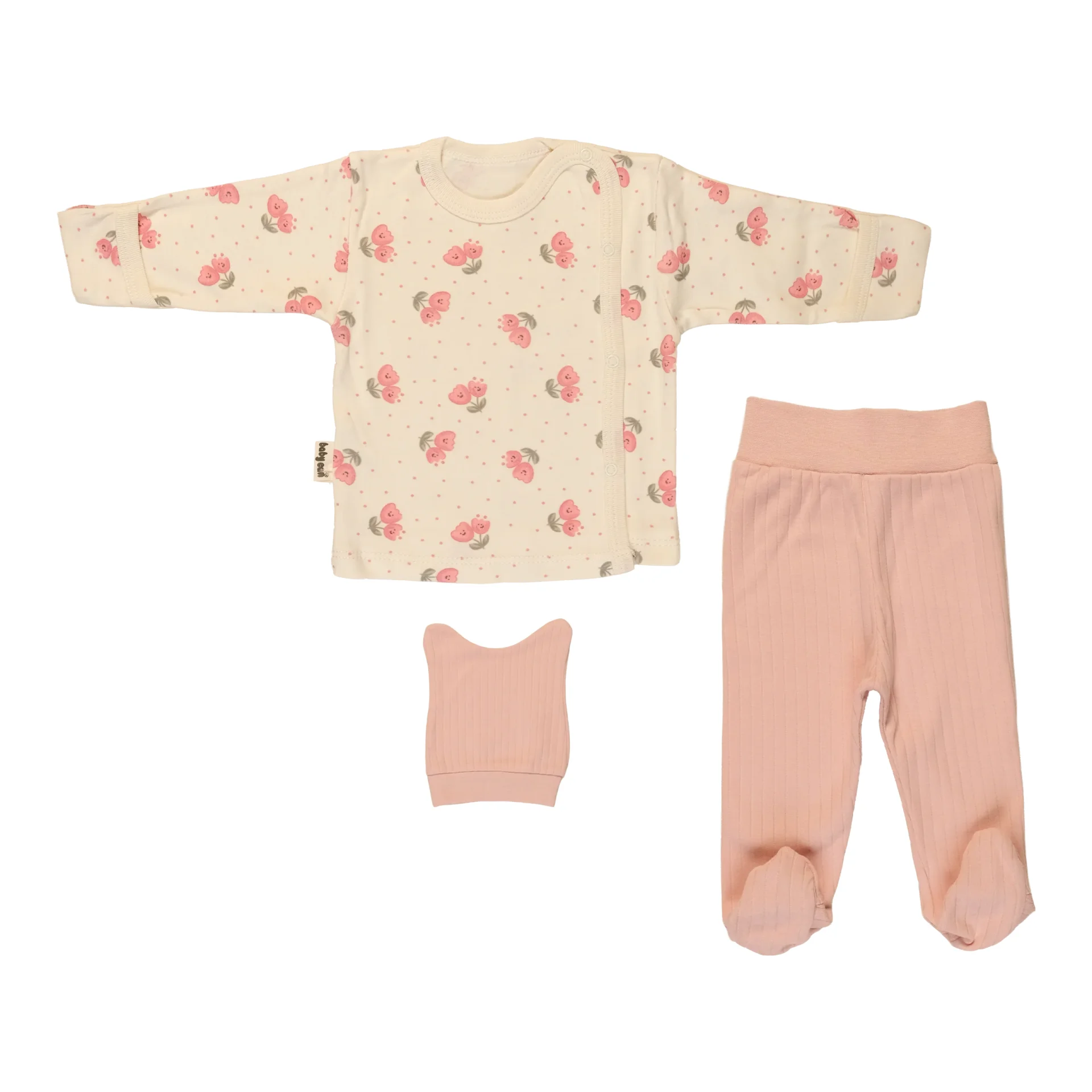 Ensemble Naissance 3 Pcs Rêve Tulipe Pointillé - Image 1 of 4