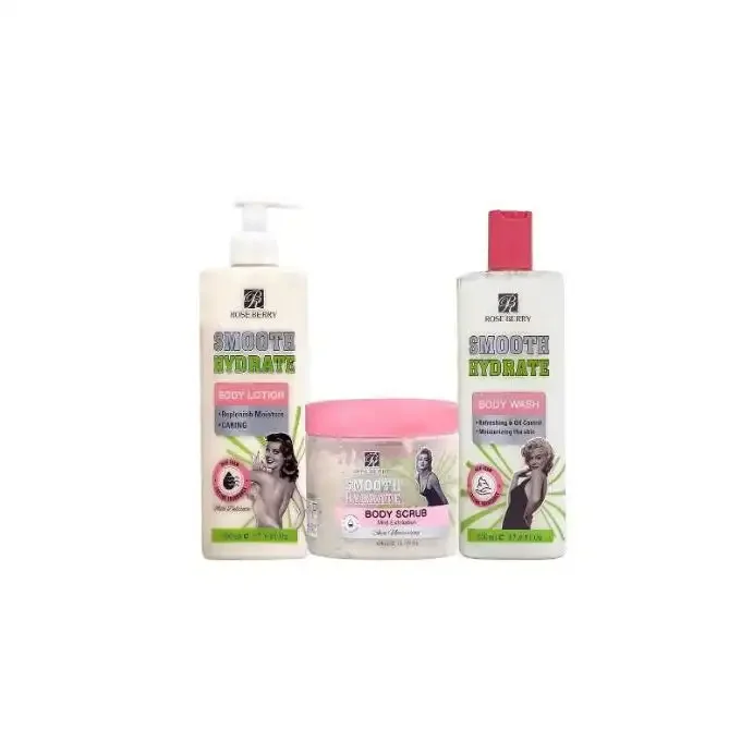 Smooth Hydrate Gel Douche (500ml) + Lotion Corporel (500ml) + Gommage Corporel (500ml) - Image 1 of 1