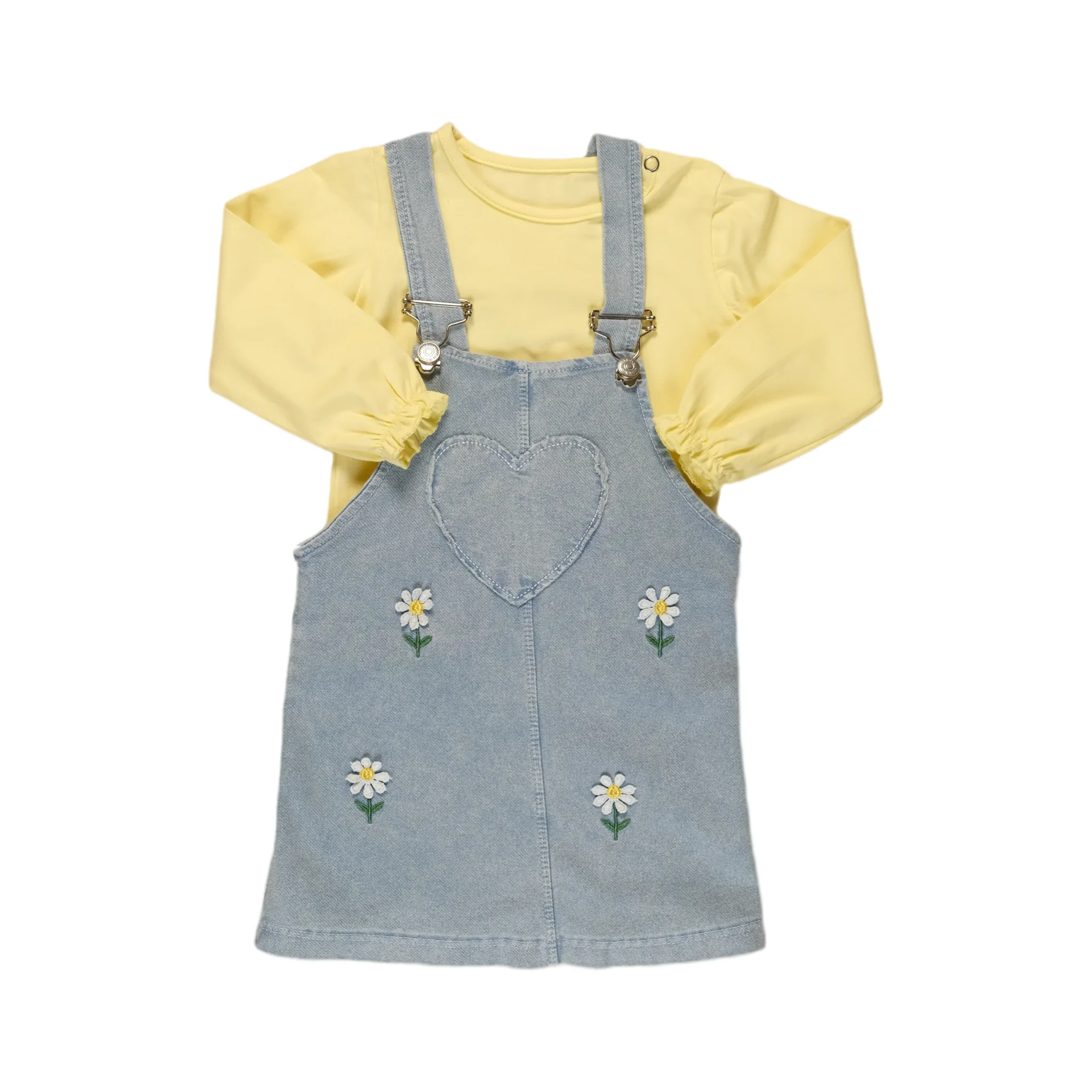 Ensemble Salopette En Jean Marguerite Douce - Image 1 of 4