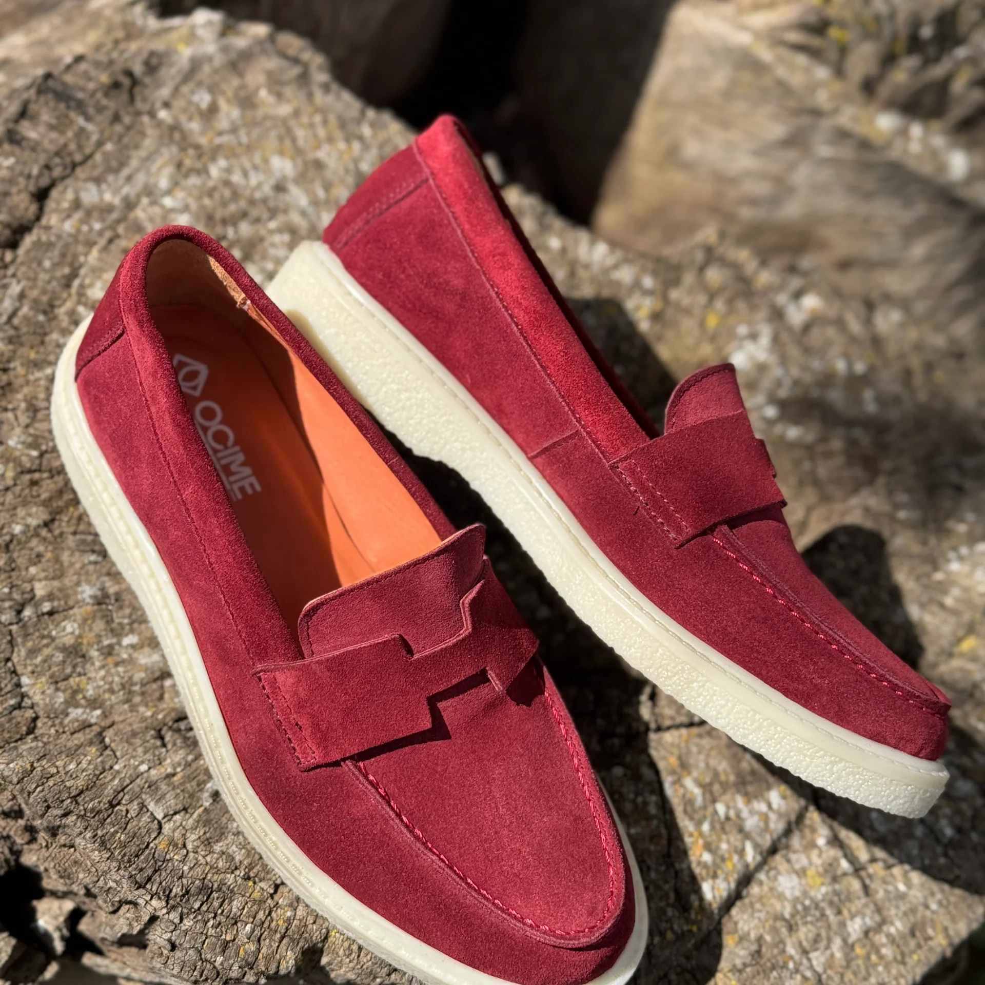 Ocime Heritage En Daim Pour Femme - Bordeaux - - Image 1 of 2