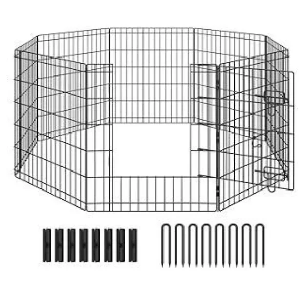 Pf202 Parc Dexercice Extérieur Pour Animaux 61×107 Cm (6 Panneaux) - Image 1 of 1