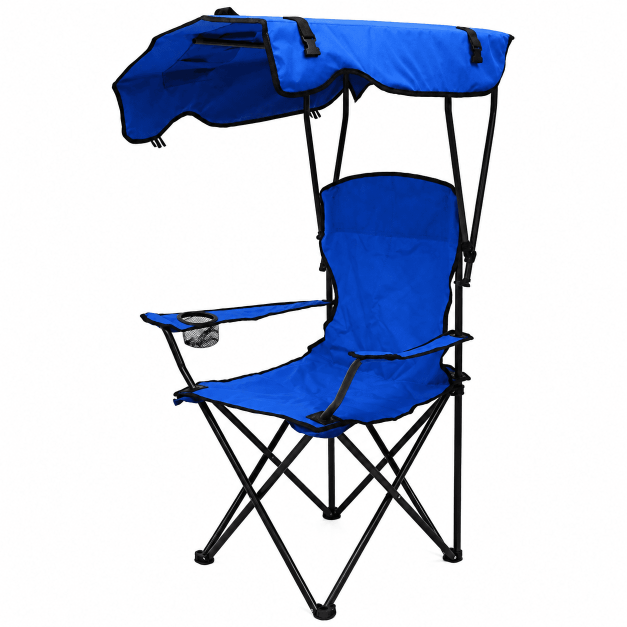 Chaise Pliante Avec Parasol Idéale Pour Le Camping Et La Plage - Image 1 of 1