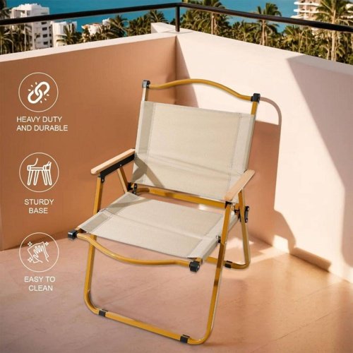 Fauteuil Pliant Portable Ultraléger, Chaises De Loisirs, Jardin, Balcon, Plage, Camping - Image 1 of 1