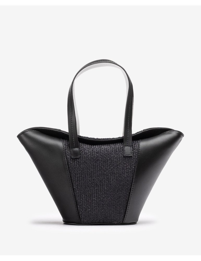 Petit Sac En Cuir Et Raphia - Image 1 of 4