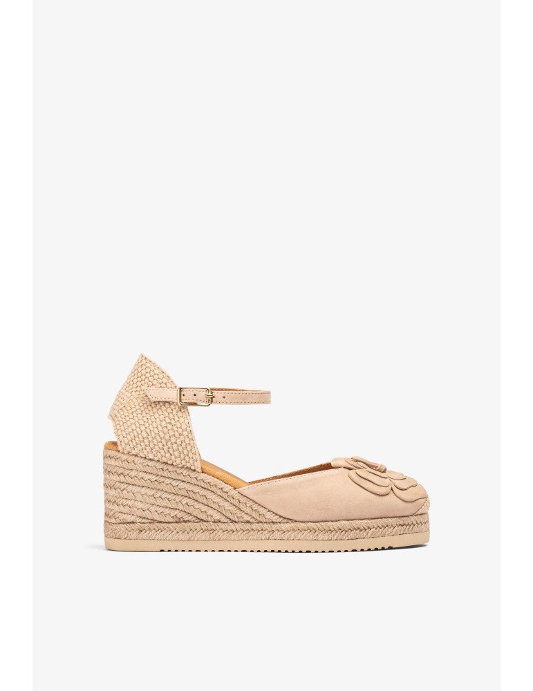 Espadrilles Avec Ornement Fleur En Daim - Image 1 of 4