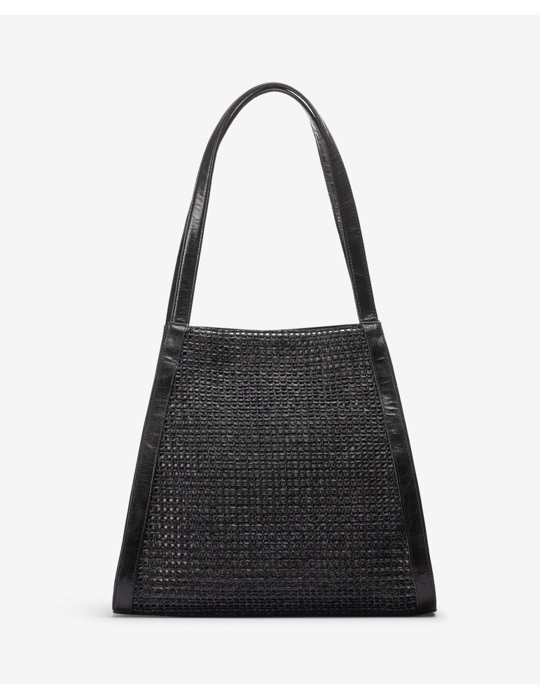 Sac En Raphia Et Cuir - Image 1 of 4