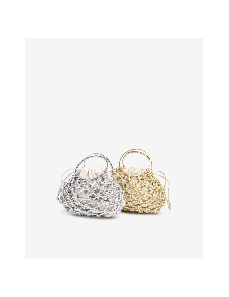 Petit Sac Avec Noeuds En Cuir Métallisé - Image 1 of 1
