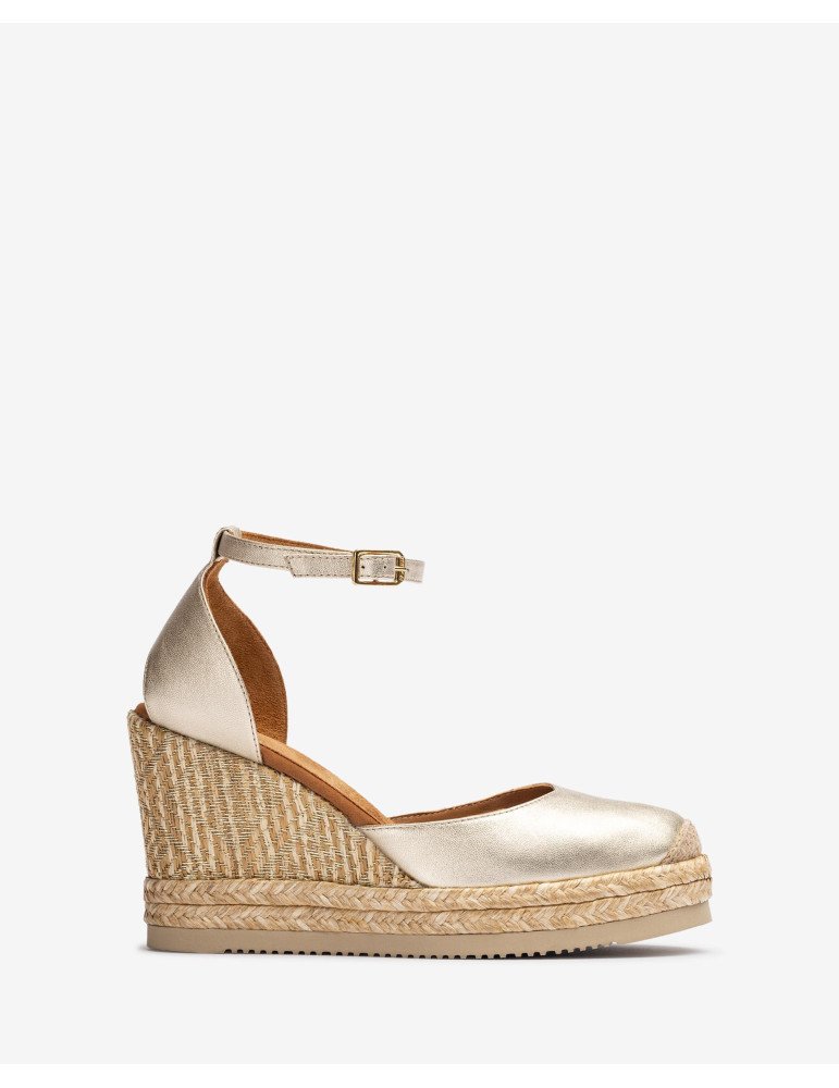 Espadrilles En Raphia Imprimé Métallisé Métallisé - Image 1 of 2