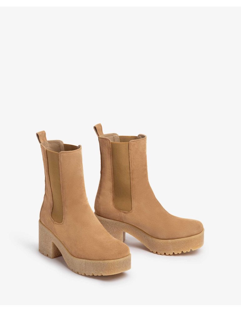 Bottines En Daim Avec Semelle En Caoutchouc - Image 1 of 4