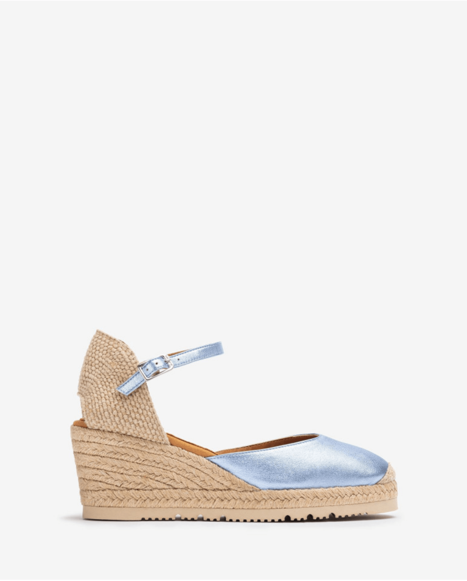 Espadrilles En Cuir Métallisé - Image 1 of 1