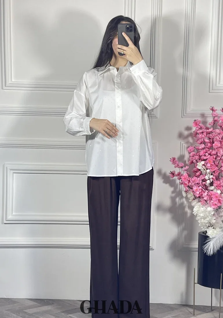 Chemise Blanche À Strass - Image 1 of 3