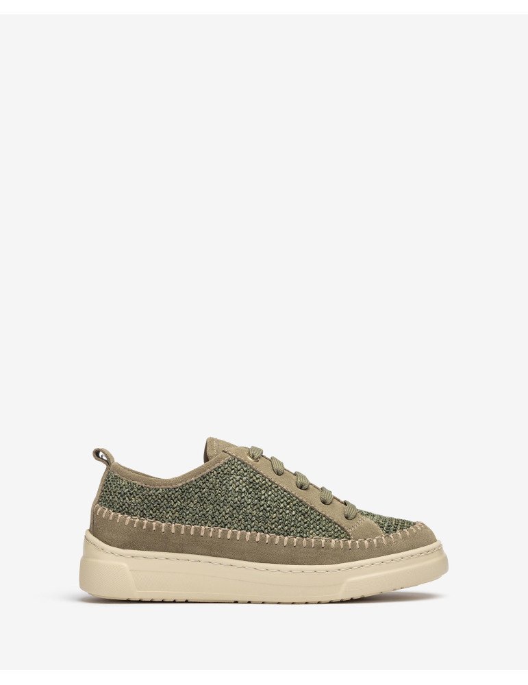Baskets En Raphia Et Daim - Image 1 of 4