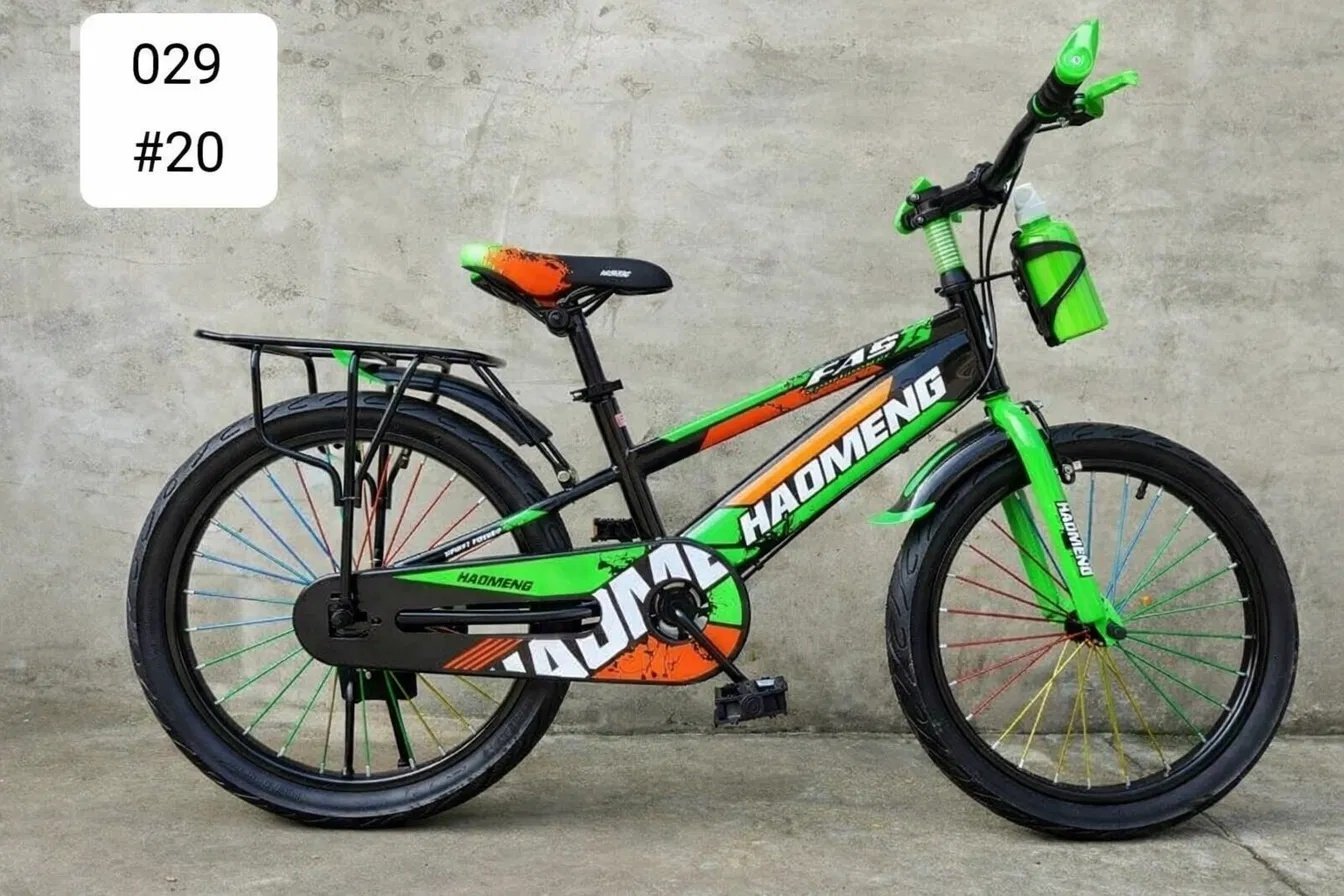 Fast Vélo Enfant Garçon 20 Pouces Réf.029 - Vert/noir - Gourde Incluse - Image 1 of 1