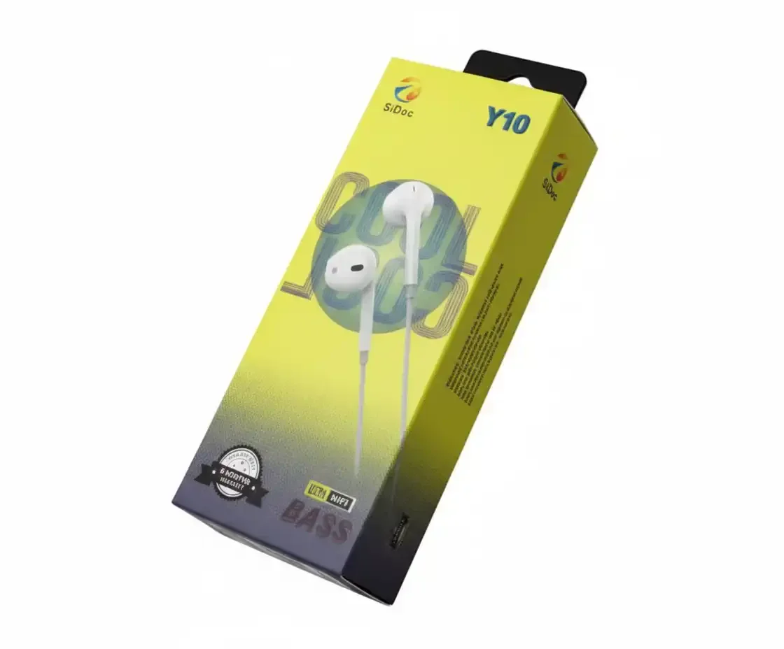 Écouteurs 3.5mm Y10 – Son Clair Avec Prise Jack Universelle - Image 1 of 2
