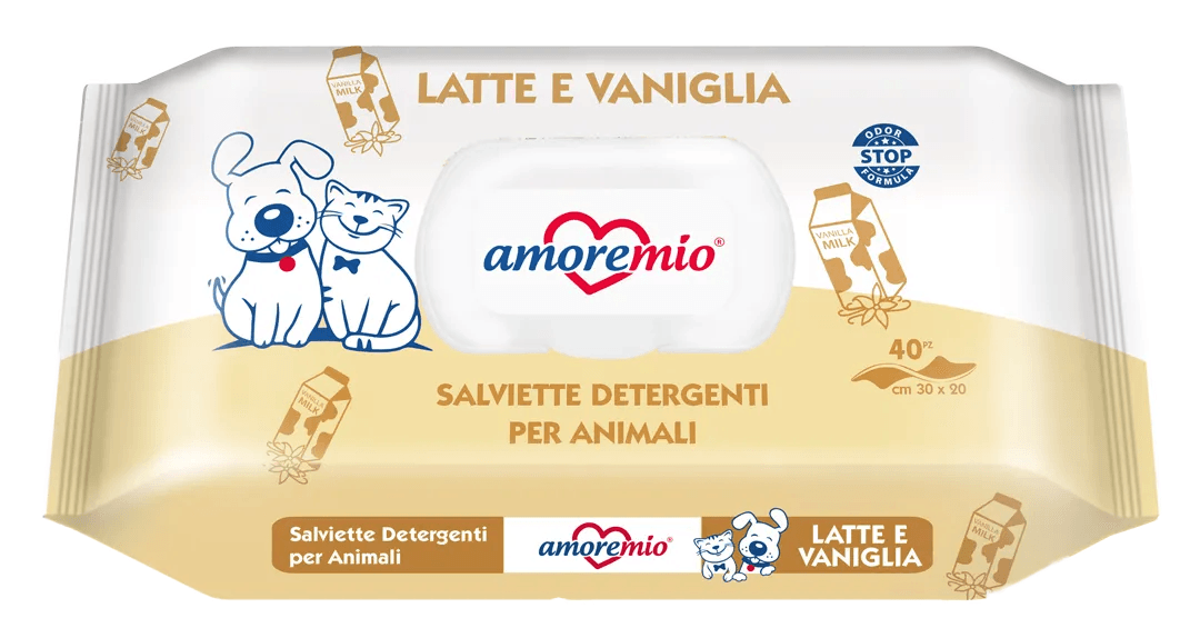 Lingettes Pour Chiens Et Chats Lait Et Vanille 40 Pcs - Image 1 of 1