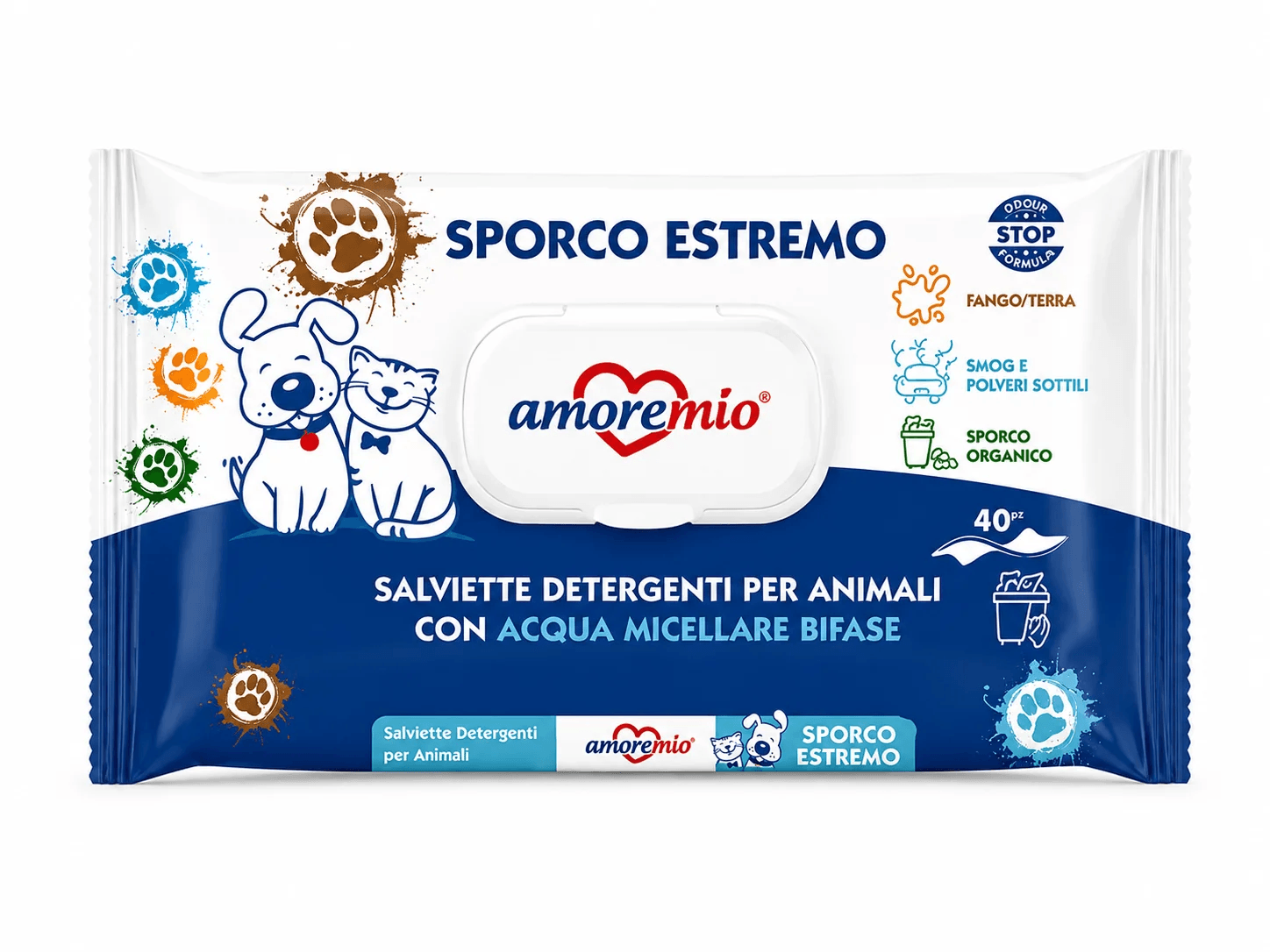 Lingettes Pour Chiens Et Chats Sporco Estremo (40 Pcs) - Image 1 of 1