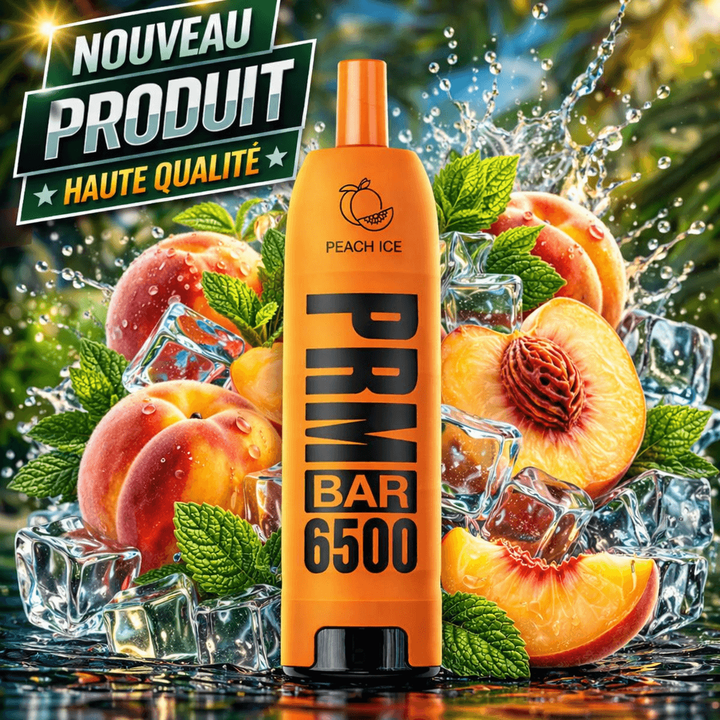 Peach Ice 6500 Puffs 5% Nic - Image 1 of 1