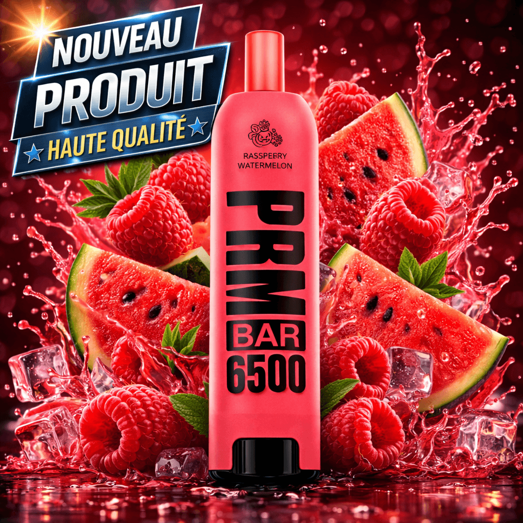 Rasspberry Watermelon 6500 Puffs 5% Nic - Image 1 of 1