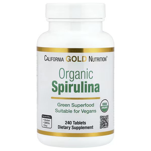 Organic Spirulina, 240 Tablets (500 Mg Per Tablet) - Image 1 of 2