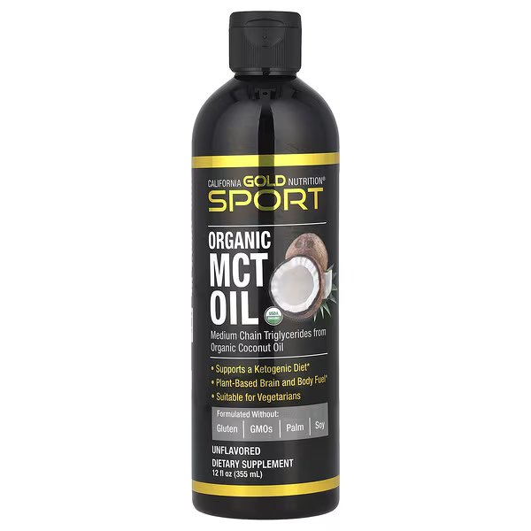 Organic Mct Oil, Unflavored, 12 Fl Oz - Image 1 of 2