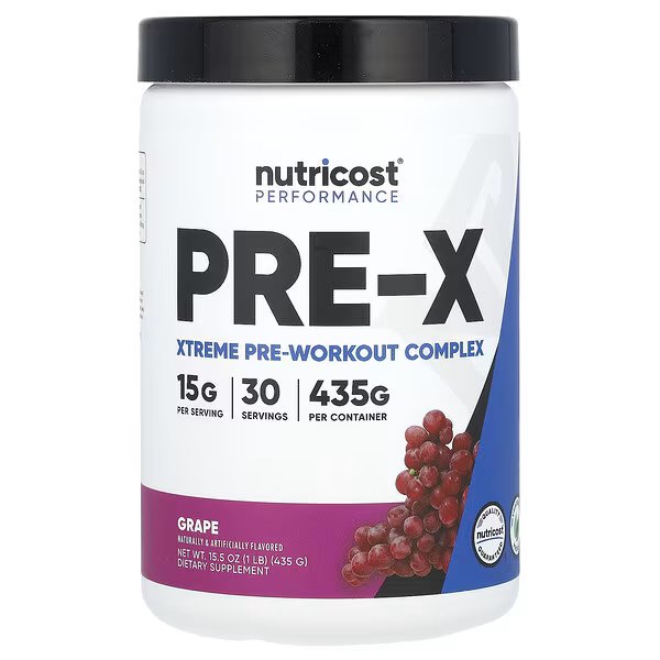 Performance, Pre-x, Xtreme Pre-workout Complex, Grape, 1 Lb (435 G) - Image 1 of 2