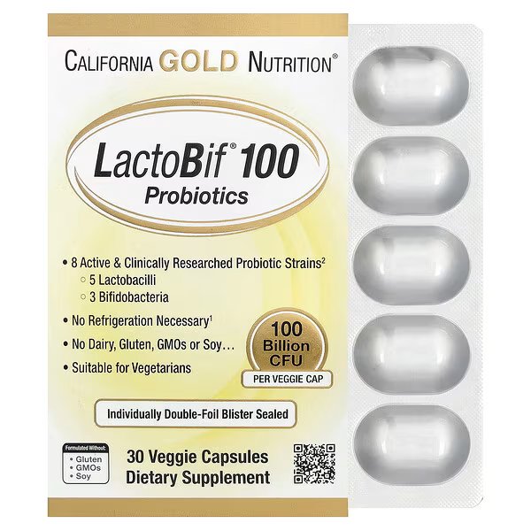 Lactobif® 100 Probiotics, 100 Billion Cfu, 30 Veggie Capsules - Image 1 of 2