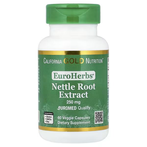Euroherbs®, Nettle Root Extract, Euromed Quality, 250 Mg, 60 Veggie Capsules - Image 1 of 2