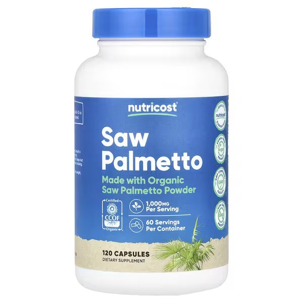 Saw Palmetto 500 Mg – 120 Capsules – Soutien De La Santé De La Prostate - Image 1 of 2