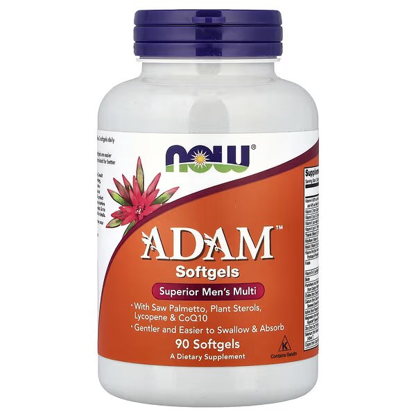 Adam, Multivitamines Pour Hommes De Qualité Supérieure, 90 Capsules À Enveloppe Molle - Image 1 of 2