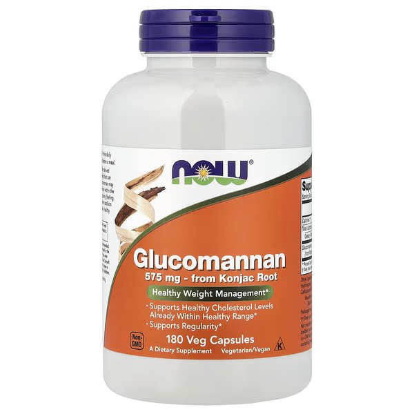 Glucomannane, 575 Mg, 180 Capsules Végétales - Image 1 of 2