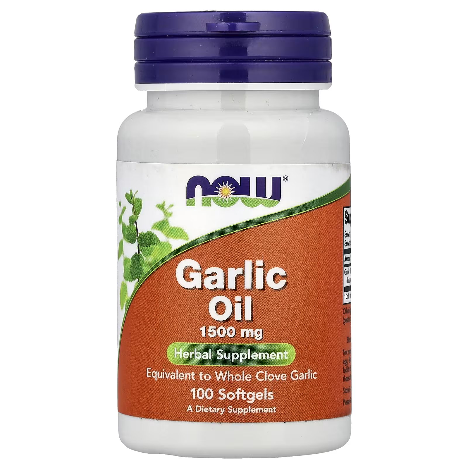 Garlic Oil, 1,500 Mg, 100 Softgels - Image 1 of 2