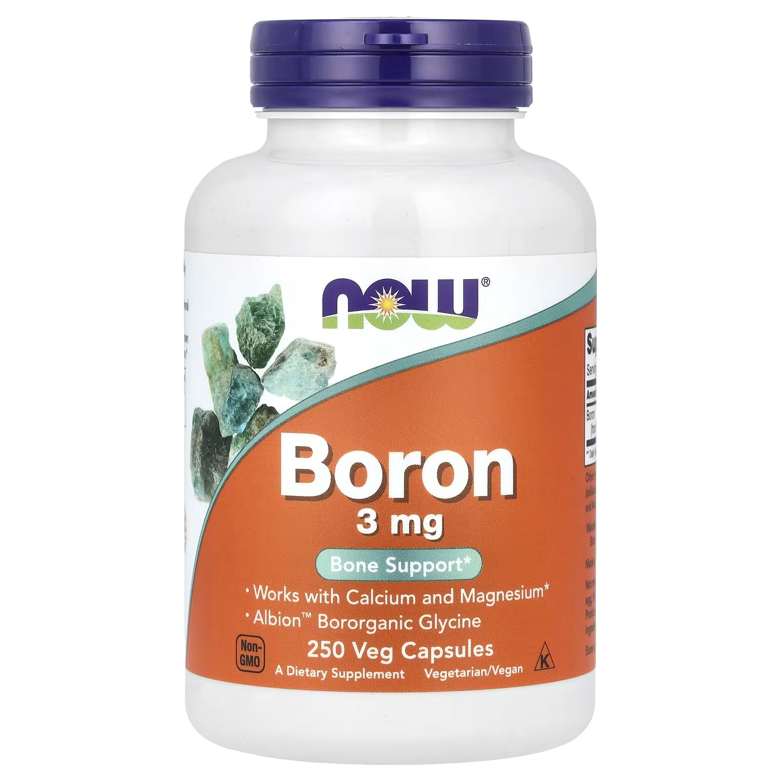 Boron, 3 Mg, 250 Veg Capsules - Image 1 of 2