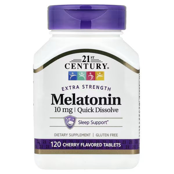 Melatonin, Quick Dissolve, Cherry, 10 Mg, 120 Tablets - Image 1 of 2