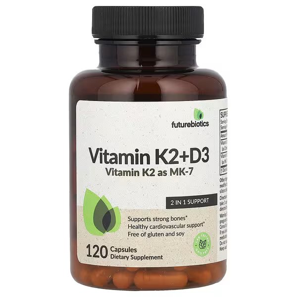 Vitamin K2 + D3 , 120 Capsules - Image 1 of 2