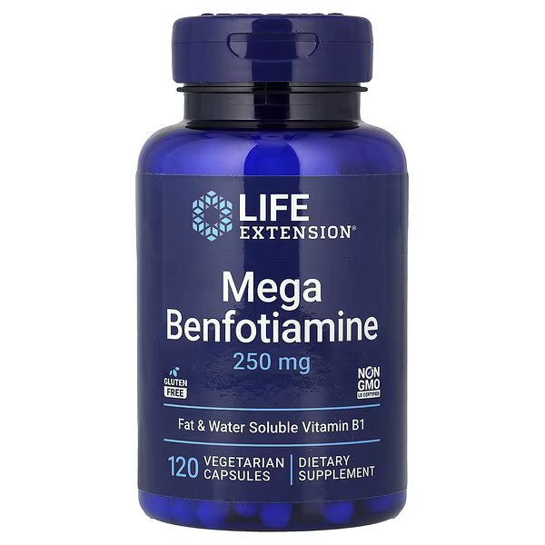 Mega Benfotiamine, 120 Vegetarian Capsules - Image 1 of 2