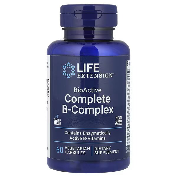 Bioactive Complete B-complex, 60 Vegetarian Capsules - Image 1 of 2
