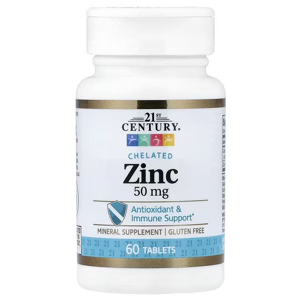 Chelated Zinc, 50 Mg, 60 Tablets - Image 1 of 2