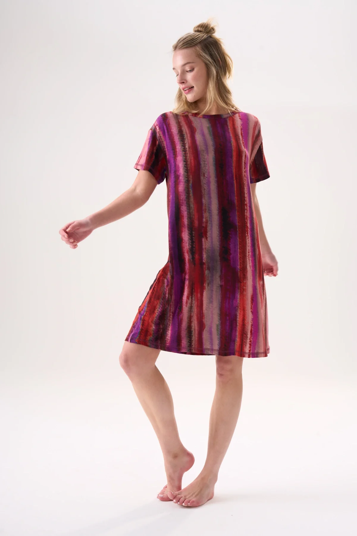 Chemise De Nuit Multicolore En Bambou - Image 1 of 4