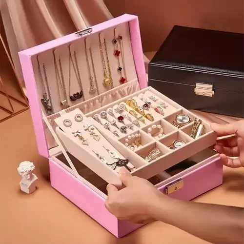 Organisateur De Boîte À Bijoux À 2 Niveaux - Image 1 of 4