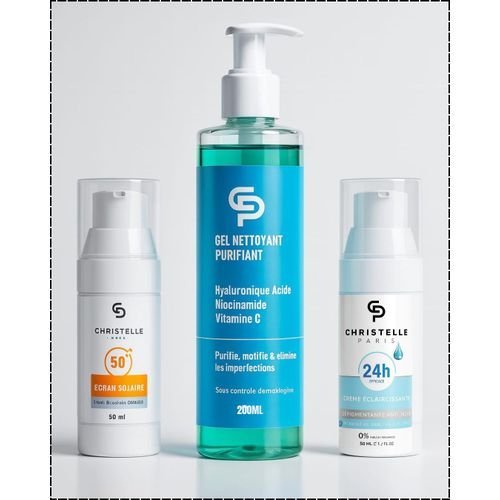 Pack : Gel Nettoyant Hydratant - Crème Antitaches & Écran Protection Invisible - Image 1 of 1