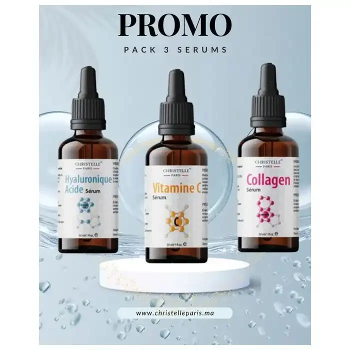 Coffret Sérum Visage Anti-âge - 3 Flacons - Image 1 of 4
