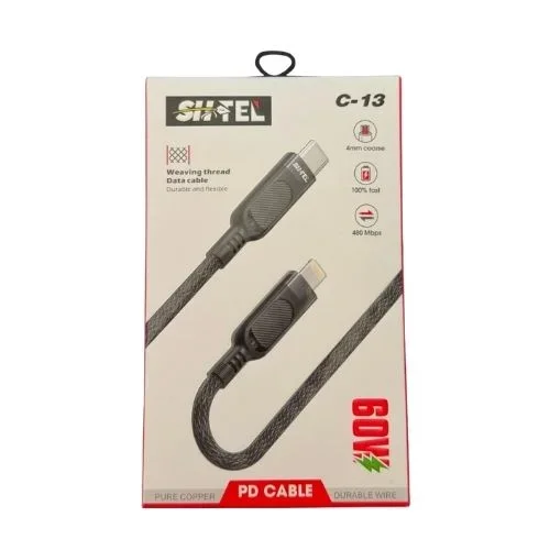 Câble Usb-c Shtell Power Delivery – Charge Rapide 60w | Modèle C-13 - Image 1 of 1