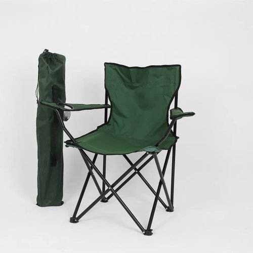 Lot De 2 Chaise De Plage Siège De Camping Fauteuil Munie D'un Porte-gobelet - Image 1 of 3