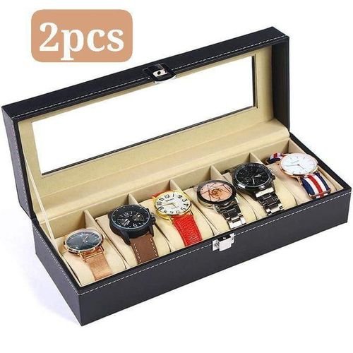 Boîte De Rangement Pour Montres Et Bijoux - 12 Emplacements - Image 1 of 1