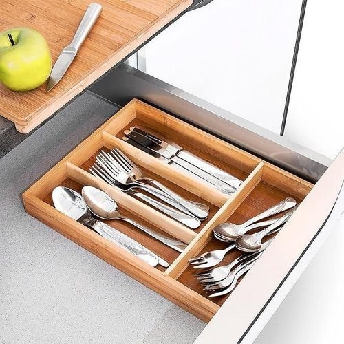 Organiseur De Couverts En Bambou – Élégant Et Pratique - Image 1 of 3
