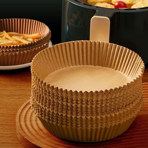 Lot De 200 Papiers Sulfurisés Antiadhésifs Pour Friteuse À Air – 20 Cm - Image 1 of 3
