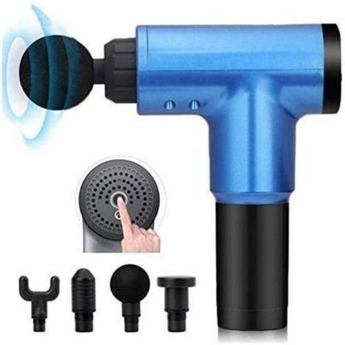 Pistolet De Massage Musculaire Électrique À 4 Têtes, 6 Niveaux De Régulation De Vitesse - Image 1 of 1