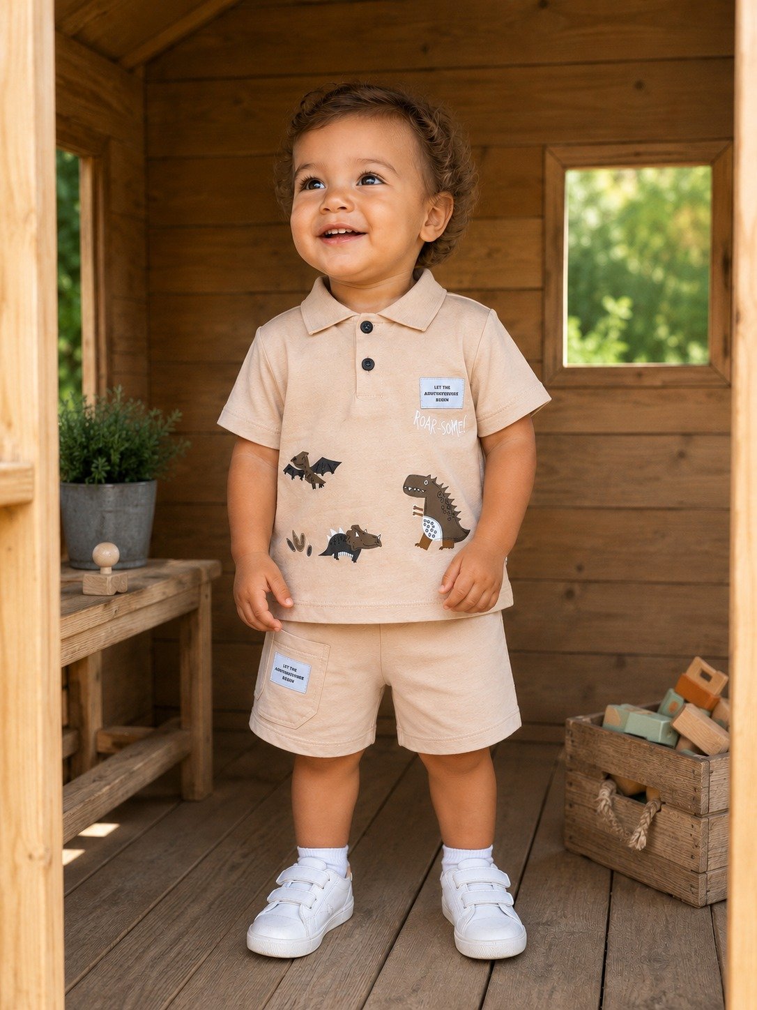 Ensemble Short En Coton Dinosaure - Image 1 of 1